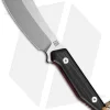 Artisan Osprey Fixed Blade Knife Black G-10 + Red (4" Stonewash)