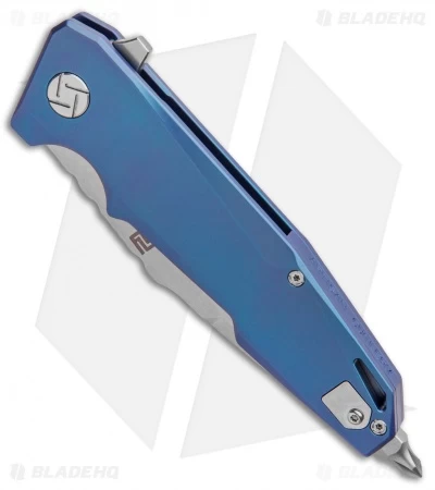Artisan Cutlery Predator Frame Lock Knife Blue Titanium (3.75" SW) 1706G-BU 2 Artisan Cutlery Predator Frame Lock Knife Blue Titanium (3.75" SW) 1706G-BU - Image 2