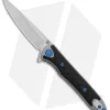 Artisan Cutlery Shark Liner Lock Knife CF/Titanium (3" Stonewash) 1707GS-GY