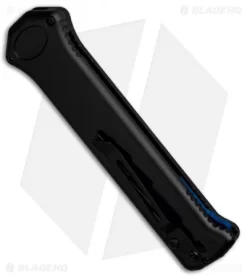 Paragon Para X Dagger OTF Automatic Knife Black Bolt (3.5" Blue) -Knife Shop Asheville Blue PARA X BOLT S B CBLU BHQ 49372 jr side