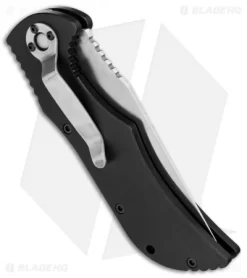 Paragon Apex Tanto Automatic Knife Black (3.875" Satin) -Knife Shop Asheville Para Apex Tanto Satin BHQ 37705 jr side