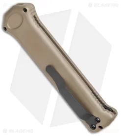 Paragon PARA-XD Dagger OTF Automatic Knife FDE (3.5" Black) -Knife Shop Asheville Steel Paragon PARA XD Dagger OTF FDE Black PARA XD SP DE CB BHQ 78136 jr side