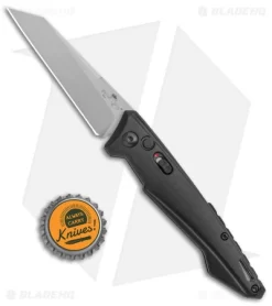 Bear OPS Bold Action XV Automatic Knife Black Aluminum (3.1" BB) -Knife Shop Bear OPS Auto Black Reverse Tanto BB AC 1500 AIBK P BHQ 141213 jr bottlecap