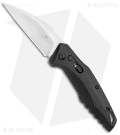 Bear OPS Bold Action XVII Automatic Knife Black Aluminum (2.8" Satin)