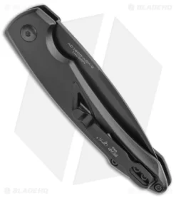 Bear OPS Bold Action XVI Automatic Knife Black Aluminum (2.8" Black) -Knife Shop Bear OPS Bold Action XVI Auto Black Aluminum Black BHQ 142590 jr side