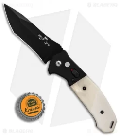 Bear OPS Mini Bold Action V Tanto Automatic Knife Black G-10/Bone (3.25" Black) 7 Bear OPS Mini Bold Action V Tanto Automatic Knife Black G-10/Bone (3.25" Black) -Knife Shop Bear OPS Mini Bold Action V Tanto Black G10 Bone Black BHQ 90655 er bottlecap