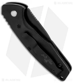 Bear OPS Bold Action X Automatic Knife Black Aluminium (2.6" Black) -Knife Shop Bear Ops Bold Action X Auto Black Aluminum Black AC 1000 AIBK B BHQ 83262 jr side
