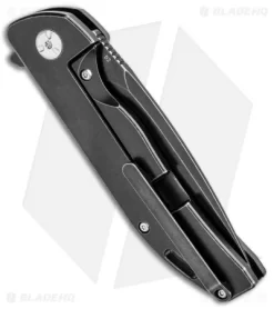 Bestech Knives Bison Frame Lock Knife Titanium/G-10 Black (3.5" Black SW) -Knife Shop Bestech Knives Bison FL Ti Black G 10 Black SW BT1904B 2 BHQ 96886 jr side