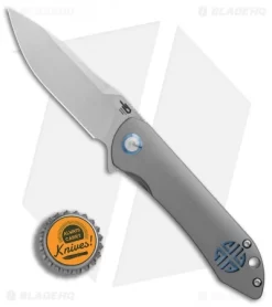 Bestech Knives Emperor Flipper Knife Grey Ti (3.125" Stonewash) BT1808A -Knife Shop Bestech Knives Emporer Gray Ti SW BHQ 90959 er bottlecap