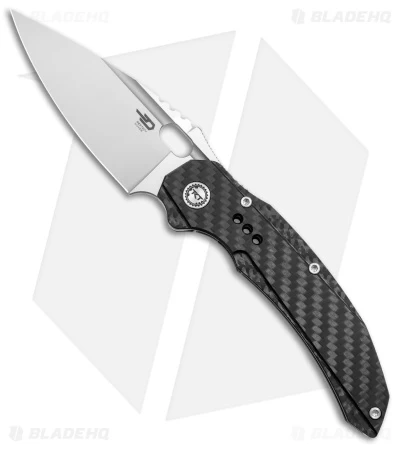 Bestech Knives Exploit Frame Lock Gray Carbon Fiber/ Titanium (3.5" Satin) 1 Bestech Knives Exploit Frame Lock Gray Carbon Fiber/ Titanium (3.5" Satin)