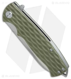 Bestech Knives Grampus Liner Lock Knife OD Green G-10 (3.5" Satin) -Knife Shop Bestech Knives Grampus OD Green G10 Satin BHQ 76815 er spine