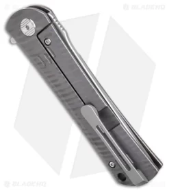 Bestech Knives Kendo Tanto Frame Lock Knife Flamed Titanium (3.75" Stonewash) -Knife Shop Bestech Knives Kendo Tanto FLK Flamed TI 3in SW BHQ 109454 td side