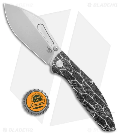 Bestech Knives Lockness Folding Knife Black/White G-10 (3.9" SW M390) 4 Bestech Knives Lockness Folding Knife Black/White G-10 (3.9" SW M390) - Image 4