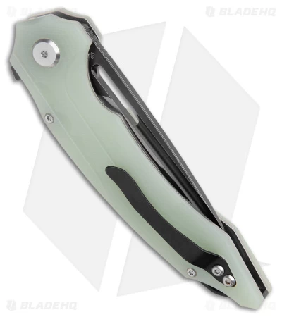 Bestech Knives Ornetta Liner Lock Knife Jade G-10 (3.5" Two-Tone D2) BG50D 3 Bestech Knives Ornetta Liner Lock Knife Jade G-10 (3.5" Two-Tone D2) BG50D - Image 3