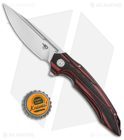 Bestech Knives Ornetta Liner Lock Knife Black/Red G-10 (3.5" Satin/SW) BL02B 4 Bestech Knives Ornetta Liner Lock Knife Black/Red G-10 (3.5" Satin/SW) BL02B - Image 4