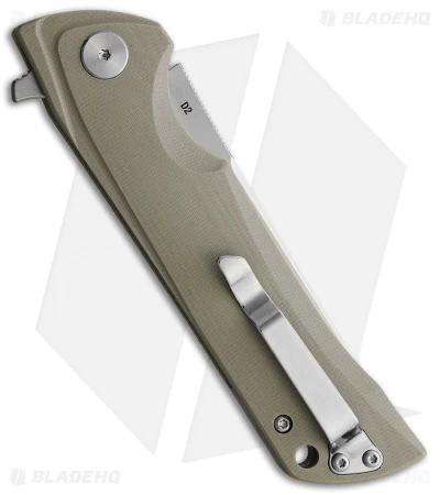 Bestech Knives Tanto Paladin Lock Liner Knife Beige G-10 (3.6 Satin D2) 2 Bestech Knives Tanto Paladin Lock Liner Knife Beige G-10 (3.6 Satin D2) - Image 2