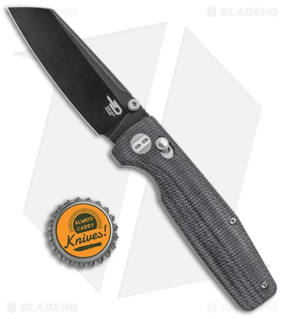 Bestech Knives Slasher Bar Lock Knife Black Micarta (3" Black D2) BG43A-2 4 Bestech Knives Slasher Bar Lock Knife Black Micarta (3" Black D2) BG43A-2 - Image 4