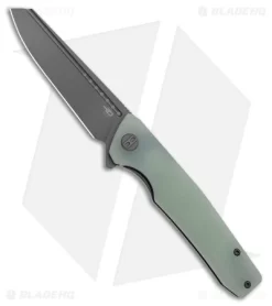 Bestech Knives Slyther Liner Lock Knife Jade G-10 (3.7" Titanized Gray) BG51B-3