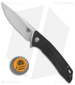 Bestech Knives Spike Liner Lock Knife Black G-10 (3.5" Stonewash) BG09A-2 -Knife Shop Bestech Knives Spike Black G10 SW BHQ 81587 er bottlecap