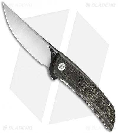 Bestech Knives Swift Liner Lock Knife Black Micarta (3.5" Two-Tone) KG30B-2 1 Bestech Knives Swift Liner Lock Knife Black Micarta (3.5" Two-Tone) KG30B-2