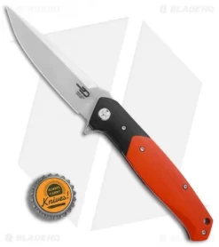 Bestech Knives Swordfish Liner Lock Knife Orange/Black G-10 (3.8" Satin) -Knife Shop Bestech Knives Swordfish Orange Black G10 Satin BHQ 76816 er bottlecap
