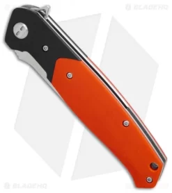 Bestech Knives Swordfish Liner Lock Knife Orange/Black G-10 (3.8" Satin) -Knife Shop Bestech Knives Swordfish Orange Black G10 Satin BHQ 76816 er spine
