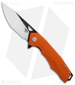 Bestech Knives Toucan Liner Lock Knife Orange G-10 (3.5" Satin) BG14D-2