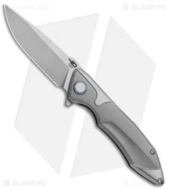 Bestech Starfighter Frame Lock Knife Titanium (3.3" Stonewash) 1709C