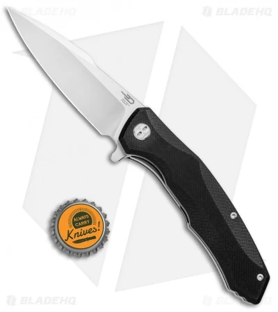 Bestech Knives Warwolf Liner Lock Knife Black G-10 (3.5" Satin) 4 Bestech Knives Warwolf Liner Lock Knife Black G-10 (3.5" Satin) - Image 4