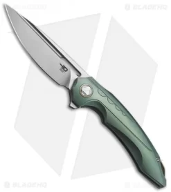 Bestech Knives Ornetta Frame Lock Knife Green Ti (3.6" Satin) BTKT1811B
