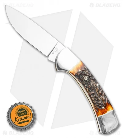 Boker Stag Hunter Lockback Pocket Knife (3.4" Polished) 114000 5 Boker Stag Hunter Lockback Pocket Knife (3.4" Polished) 114000 - Image 5