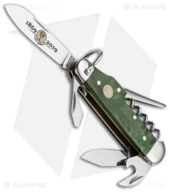 Boker Camp Knife 150th Anniversary Multi-Tool (Green Curly Birch)