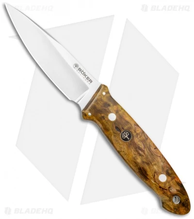 Boker Cub Fixed Blade Knife Curly Birch (3.9" Satin) 1 Boker Cub Fixed Blade Knife Curly Birch (3.9" Satin)