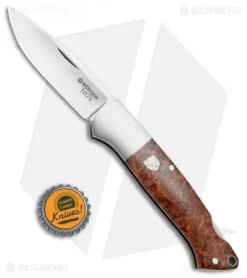 Boker Davis Classic Hunter 1674 Knife Amboina Root Wood (3.5" Satin) 110324 7 Boker Davis Classic Hunter 1674 Knife Amboina Root Wood (3.5" Satin) 110324 -Knife Shop Boker Davis Classic Hunter Amboina Root Wood 110324 BHQ 71009 jr bottlecap 2