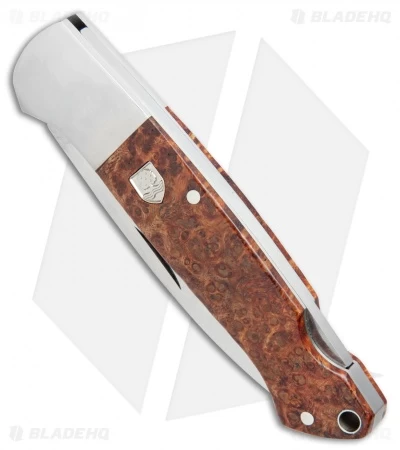 Boker Davis Classic Hunter 1674 Knife Amboina Root Wood (3.5" Satin) 110324 2 Boker Davis Classic Hunter 1674 Knife Amboina Root Wood (3.5" Satin) 110324 - Image 2