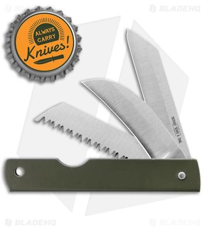 Boker History Knife & Tool Japanese Army Pen Knife Saw + Hawkbill (2.4" Satin) 4 Boker History Knife & Tool Japanese Army Pen Knife Saw + Hawkbill (2.4" Satin) - Image 4