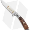 Boker Jager Gold Gobec Nicker Fixed Blade Knife Walnut Wood (4" Satin) 122532