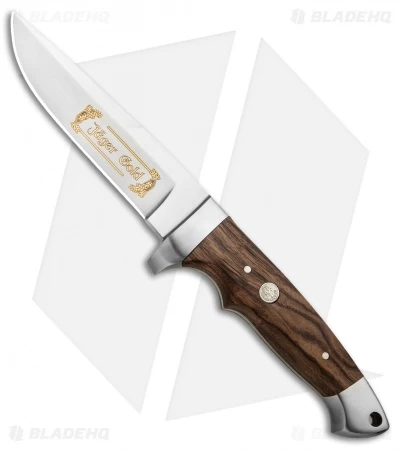 Boker Jager Gold Vollintegral Fixed Blade Knife Walnut Wood (4.6" Satin) 121589 1 Boker Jager Gold Vollintegral Fixed Blade Knife Walnut Wood (4.6" Satin) 121589