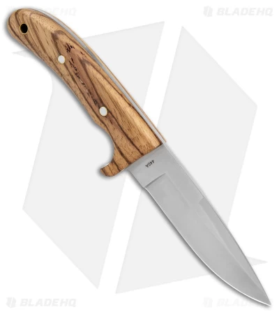 Boker Magnum Elk Hunter Fixed Blade Knife Zebra Wood (4.2" Satin) 2 Boker Magnum Elk Hunter Fixed Blade Knife Zebra Wood (4.2" Satin) - Image 2