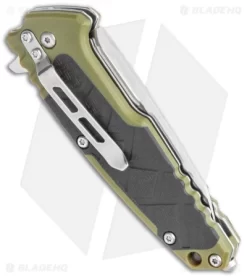 Boker Magnum Enok Frame Lock Knife Black/OD Green FRP (2.6" Satin) 01MB232 6 Boker Magnum Enok Frame Lock Knife Black/OD Green FRP (2.6" Satin) 01MB232 -Knife Shop Boker Magnum Enok FL Black OD Green FRP Satin 01MB232 BHQ 118400 jr side