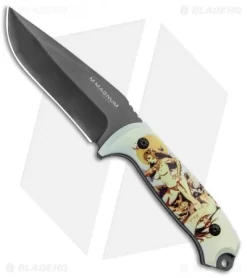Boker Magnum Frank Frazetta Urban King Fixed Blade Ghoul Queen (4.6" Gray)