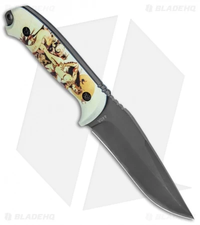 Boker Magnum Frank Frazetta Urban King Fixed Blade Ghoul Queen (4.6" Gray) 2 Boker Magnum Frank Frazetta Urban King Fixed Blade Ghoul Queen (4.6" Gray) - Image 2