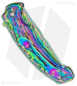 Boker Magnum Liner Lock Knife Rainbow Flaming Skull (3.74" Spectrum) 01MB734 6 Boker Magnum Liner Lock Knife Rainbow Flaming Skull (3.74" Spectrum) 01MB734 -Knife Shop Boker Magnum LL Rainbow Flaming Skull Spectrum 01MB734 BHQ 111672 jr side