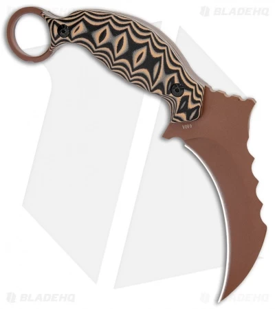 Boker Magnum Raptors Claw Fixed Blade Black/Orange G-10 (4.5" Brown) BOM02SC032 2 Boker Magnum Raptors Claw Fixed Blade Black/Orange G-10 (4.5" Brown) BOM02SC032 - Image 2