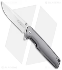Boker Magnum Straight Brother Frame Lock Knife Aluminum (3.5" Satin)