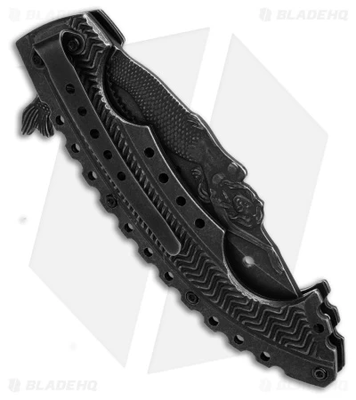 Boker Magnum Tactical Mermaid Liner Lock Knife Black (3.75" Black ) 01GL319SOI 3 Boker Magnum Tactical Mermaid Liner Lock Knife Black (3.75" Black ) 01GL319SOI - Image 3