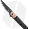 Boker Mini Kwaiken Flipper Knife Copper/Marble CF (3" Smokewash VG-10)