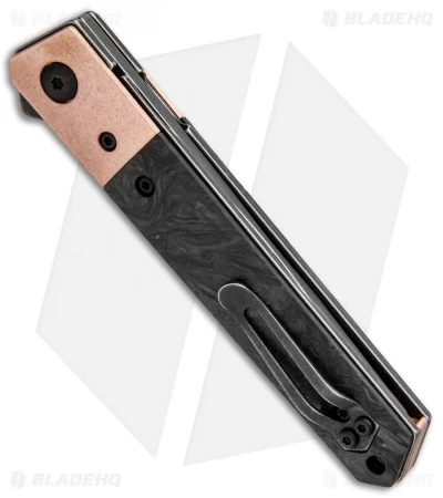 Boker Mini Kwaiken Flipper Knife Copper/Marble CF (3" Smokewash VG-10) 3 Boker Mini Kwaiken Flipper Knife Copper/Marble CF (3" Smokewash VG-10) - Image 3