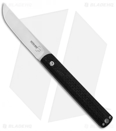 Boker Plus Kansei Wasabi Slip Joint Knife Carbon Fiber (2.875" Satin) 01BO632 1 Boker Plus Kansei Wasabi Slip Joint Knife Carbon Fiber (2.875" Satin) 01BO632