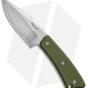 Boker Plus Piranha Fixed Blade Knife OD Green G-10 (3" Stonewash) 02BO005